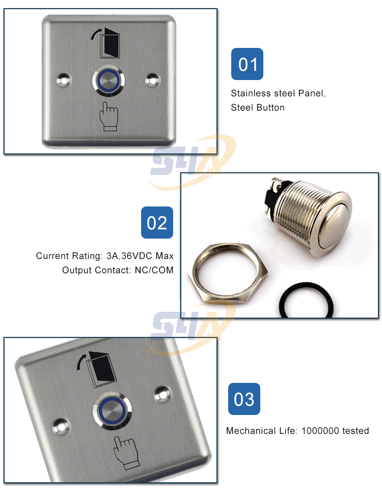 Access control stainless steel exit button-EB-13A