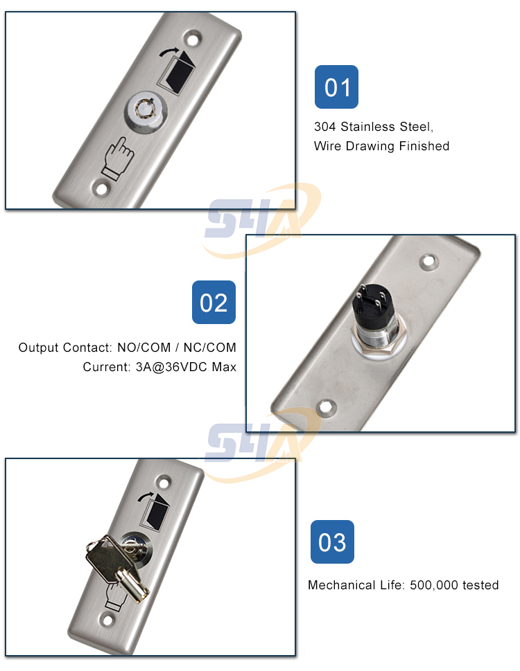 Door switch stainless steel button-EB-12B