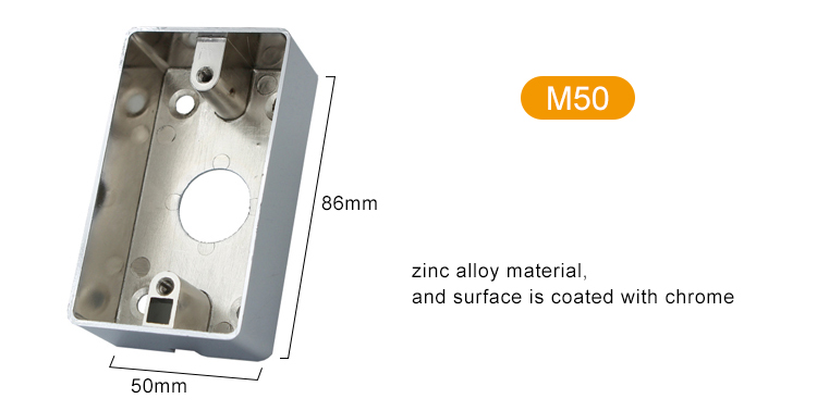 Caja de metal de aleación de zinc resistente al agua-M50