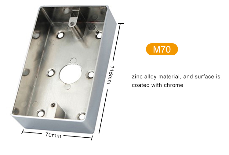 Switch bottom box zinc alloy metal box-M70