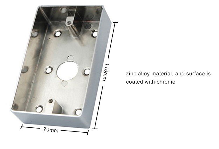 Caja inferior del interruptor caja de metal de aleación de zinc-M70