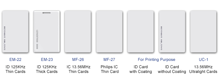 RFID EM 125KHz or Mifare 13.56MHz Cards