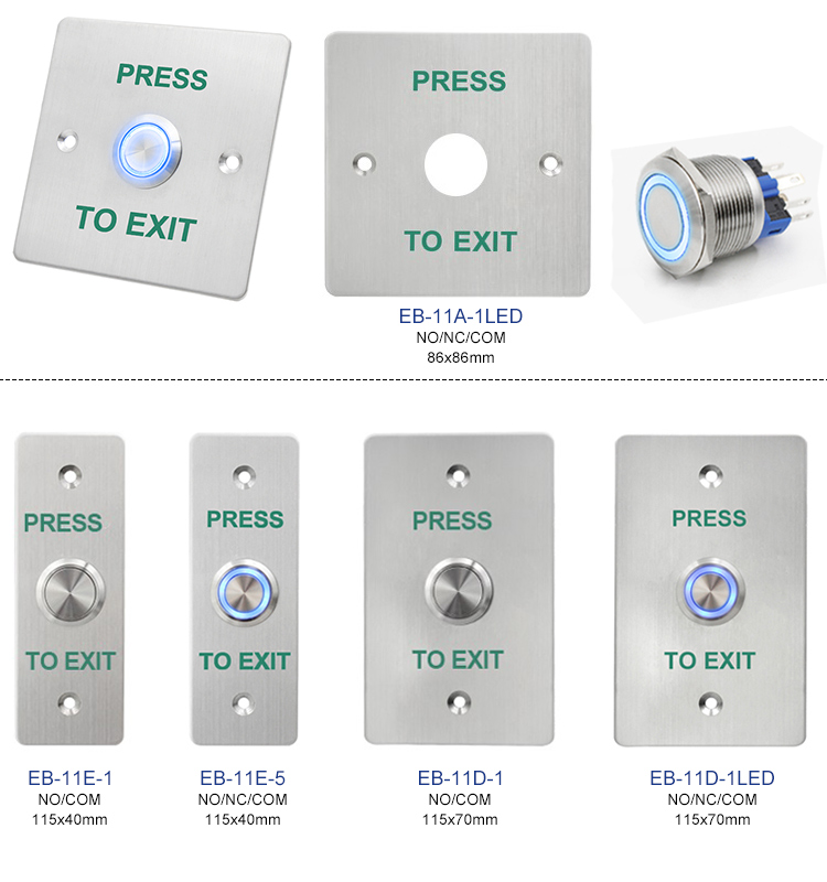Botón de salida LED incorporado