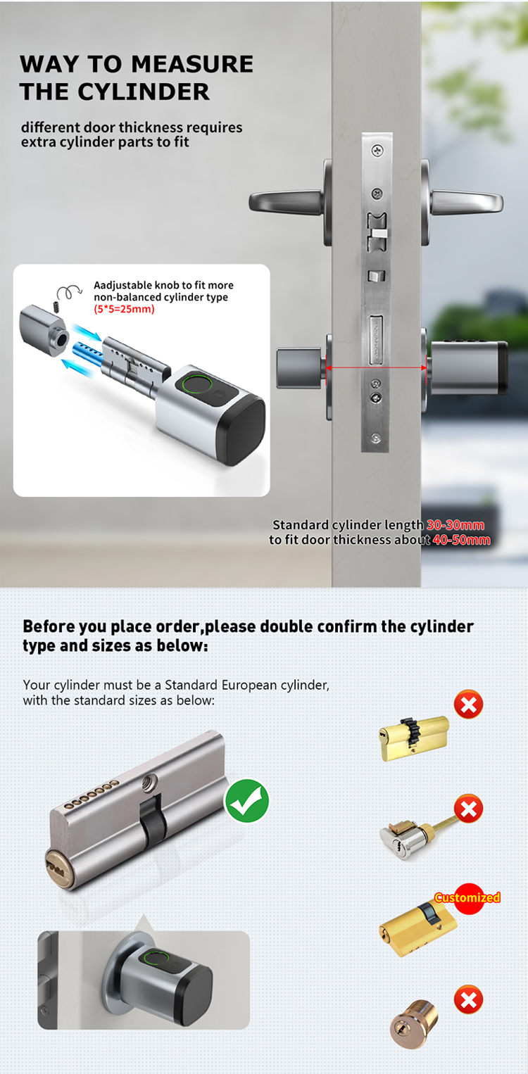 TTlock Smart door lock cylinder