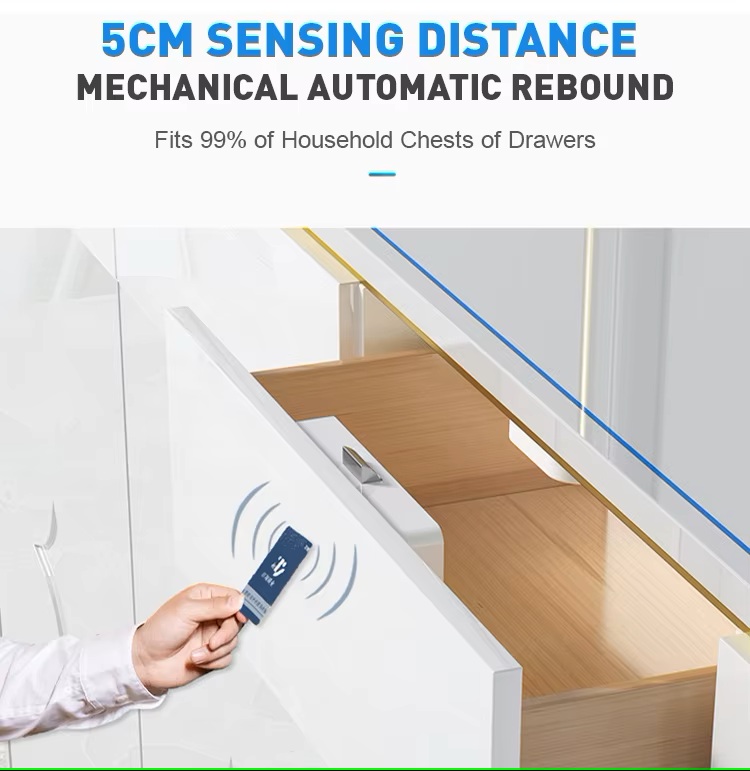 RFID Invisible drawer lock