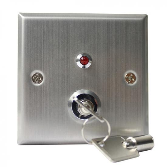 Metal anti-duplication door lock with key