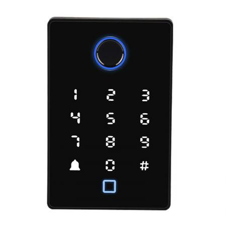 Touch type keypad access control machine with backlight