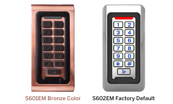  210 piezas  S601EM control de acceso por teclado con color bronce en sistemas de control de acceso