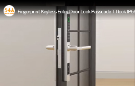 Cerradura de puerta de entrada sin llave con huella dactilar, código de acceso, cerradura de puerta impermeable TTlock IP65