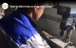 cómo perforar un agujero en cerraduras magnéticas